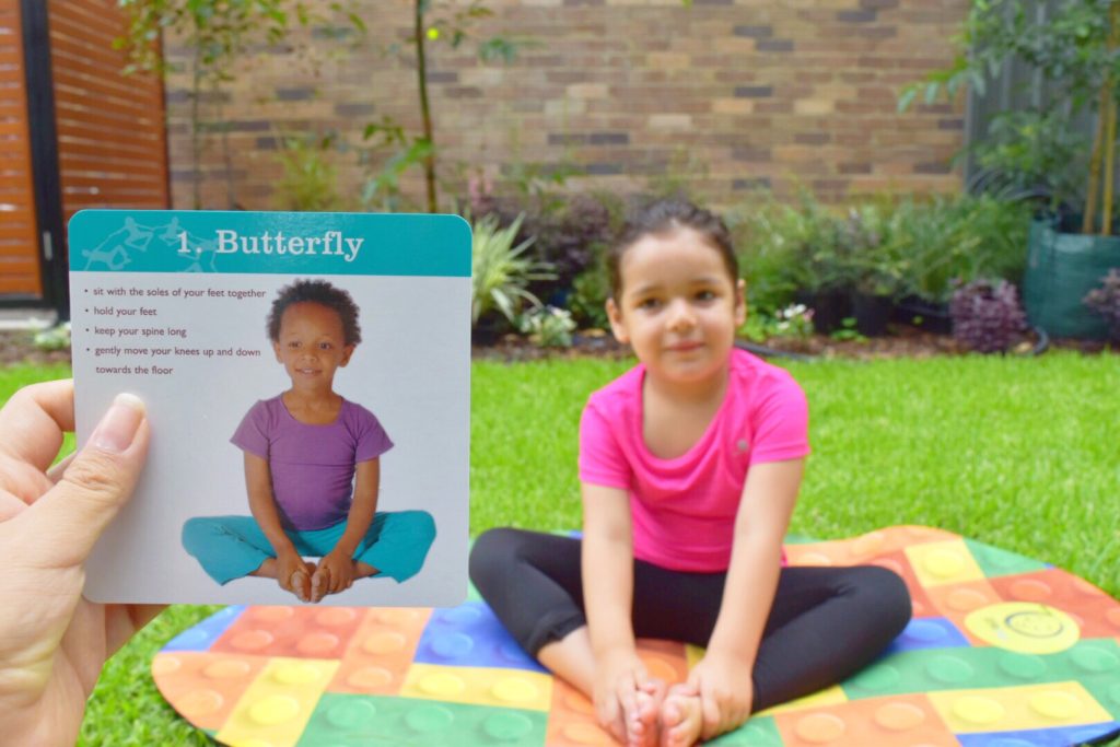 Kids Yoga Butterfly Pose 