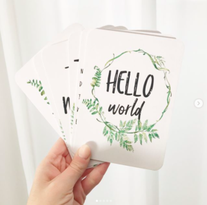 Vandababy Milestone Cards