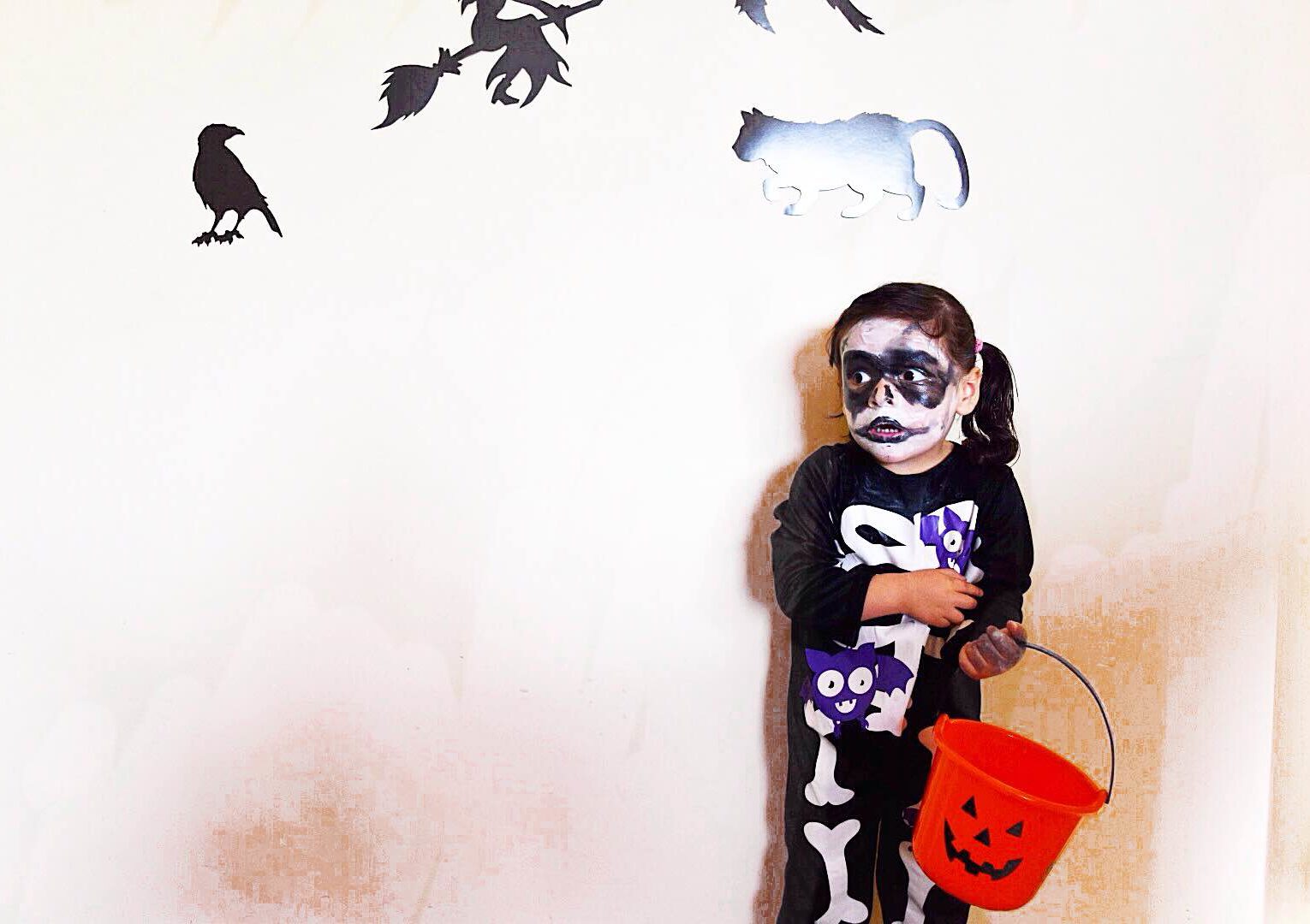 Children’s Skeleton Costume and Makeup