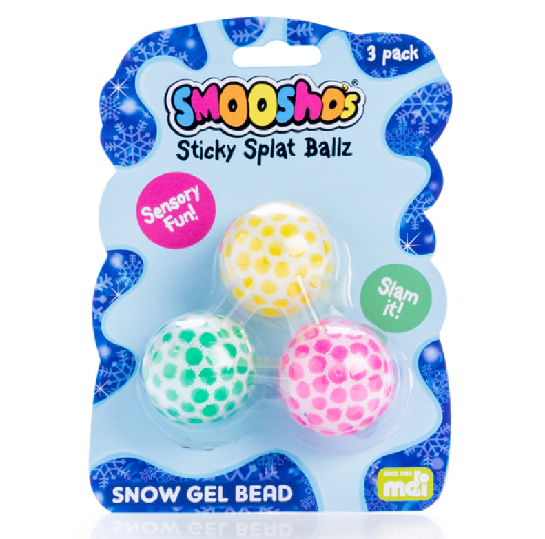 Snow Gel Bead Sticky Splat Ballz - Set of 3