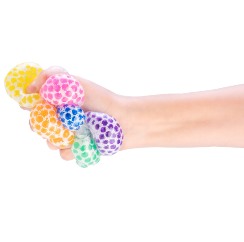 Squishy Snow Gel Bead Sticky Splat Ballz - Set of 3 - Image 3